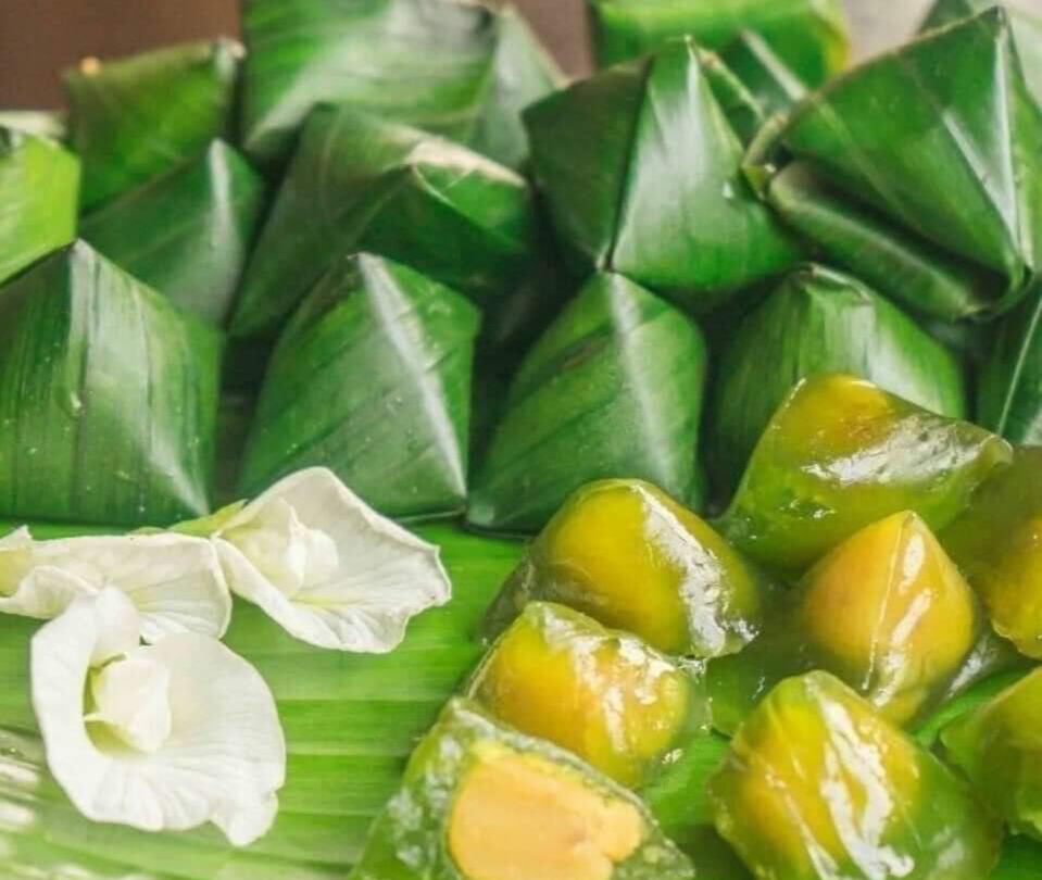 ขนมเทียนแก้ว เนื้อใบเตย